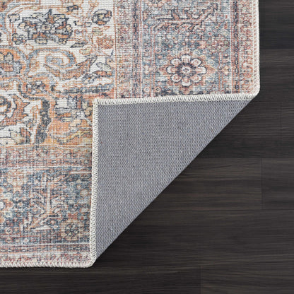 Rust Gardnertown Medallion Washable Area Rug - Clearance