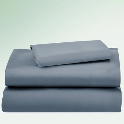 Sheet Sale! CLEARANCE - CinchFit 600TC 100% Cotton Cord Elastic Sheets- Queen Dark Blue Fitted Sheet