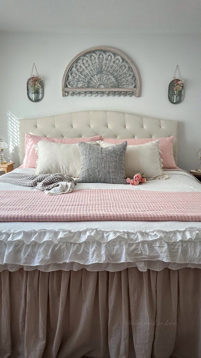 Ella Ruffle Lace 3PC Comforter Set | Coastal Cottage Bedding