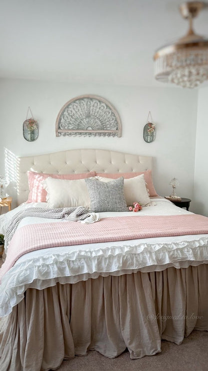 Ella Ruffle Lace 3PC Comforter Set | Coastal Cottage Bedding