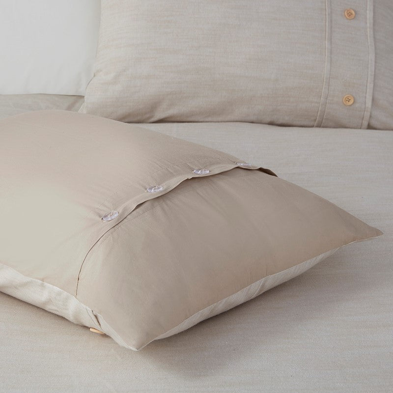 Dover 5-Piece Organic Cotton Comforter Cover Set | GOTS Certified | Natural