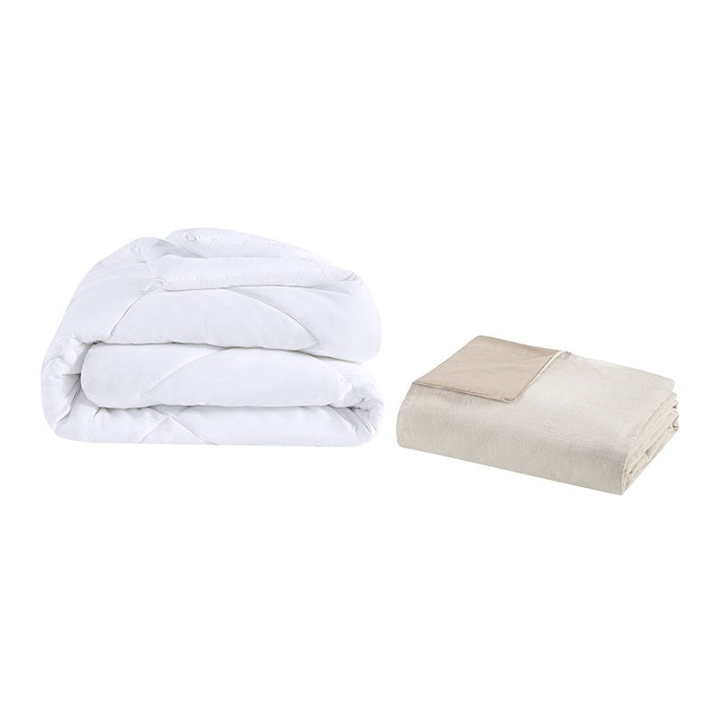 Dover 5-Piece Organic Cotton Comforter Cover Set | GOTS Certified | Natural