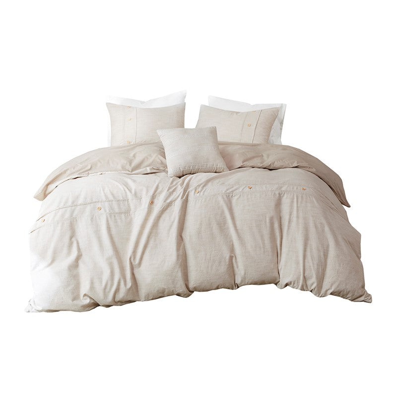 Dover 5-Piece Organic Cotton Comforter Cover Set | GOTS Certified | Natural