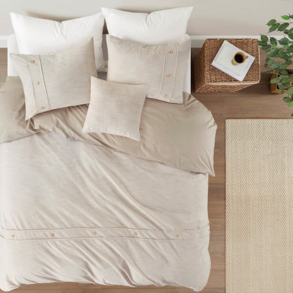 Dover 5-Piece Organic Cotton Comforter Cover Set | GOTS Certified | Natural
