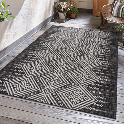 Frankville Black & White All Over Performance Rug