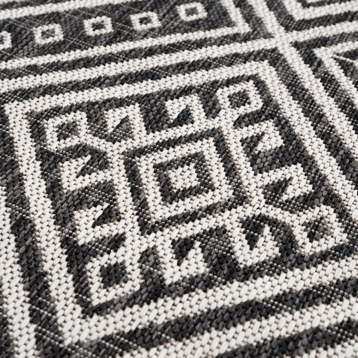 Frankville Black & White All Over Performance Rug
