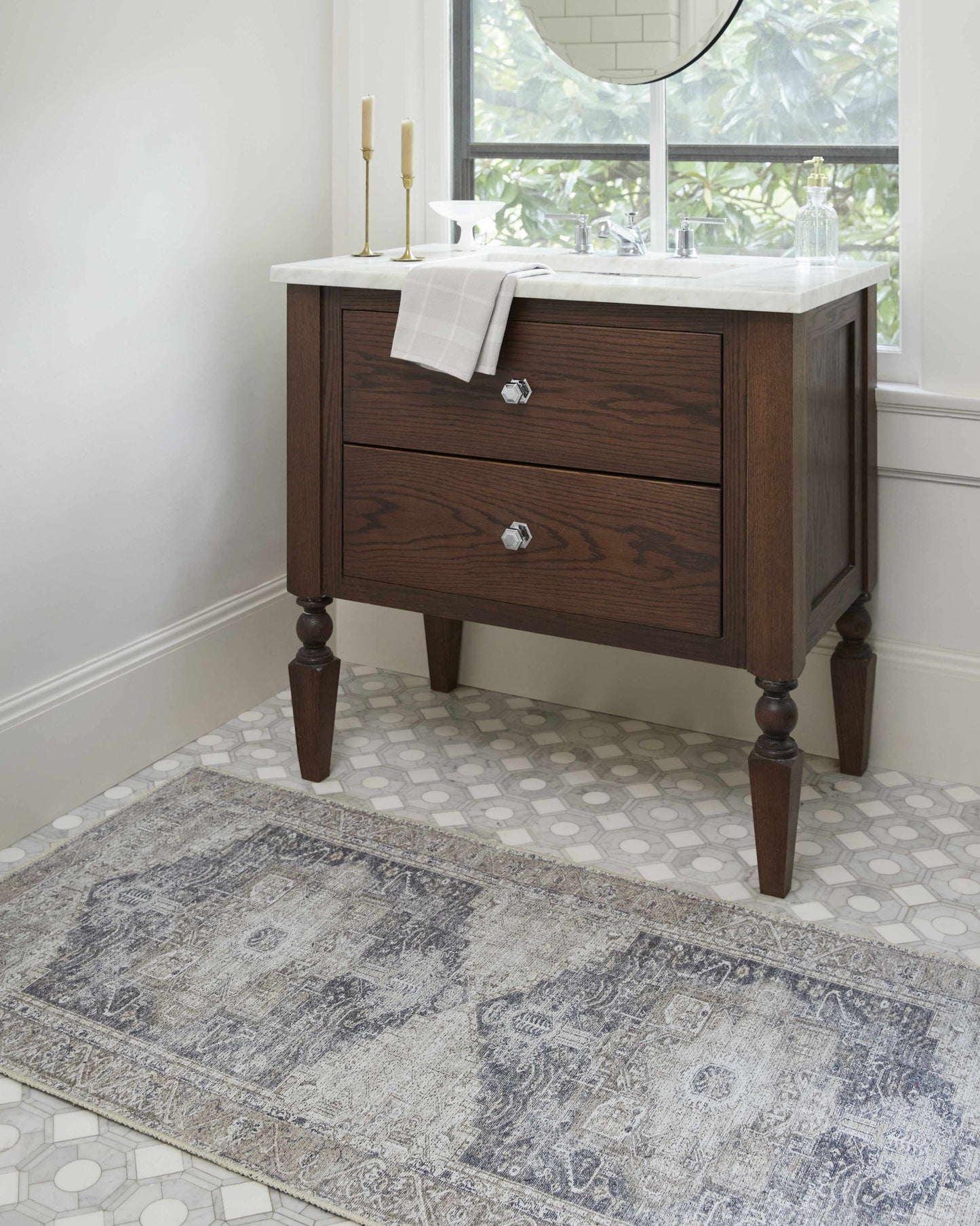 Beige Rosman Washable Rug - Limited Edition