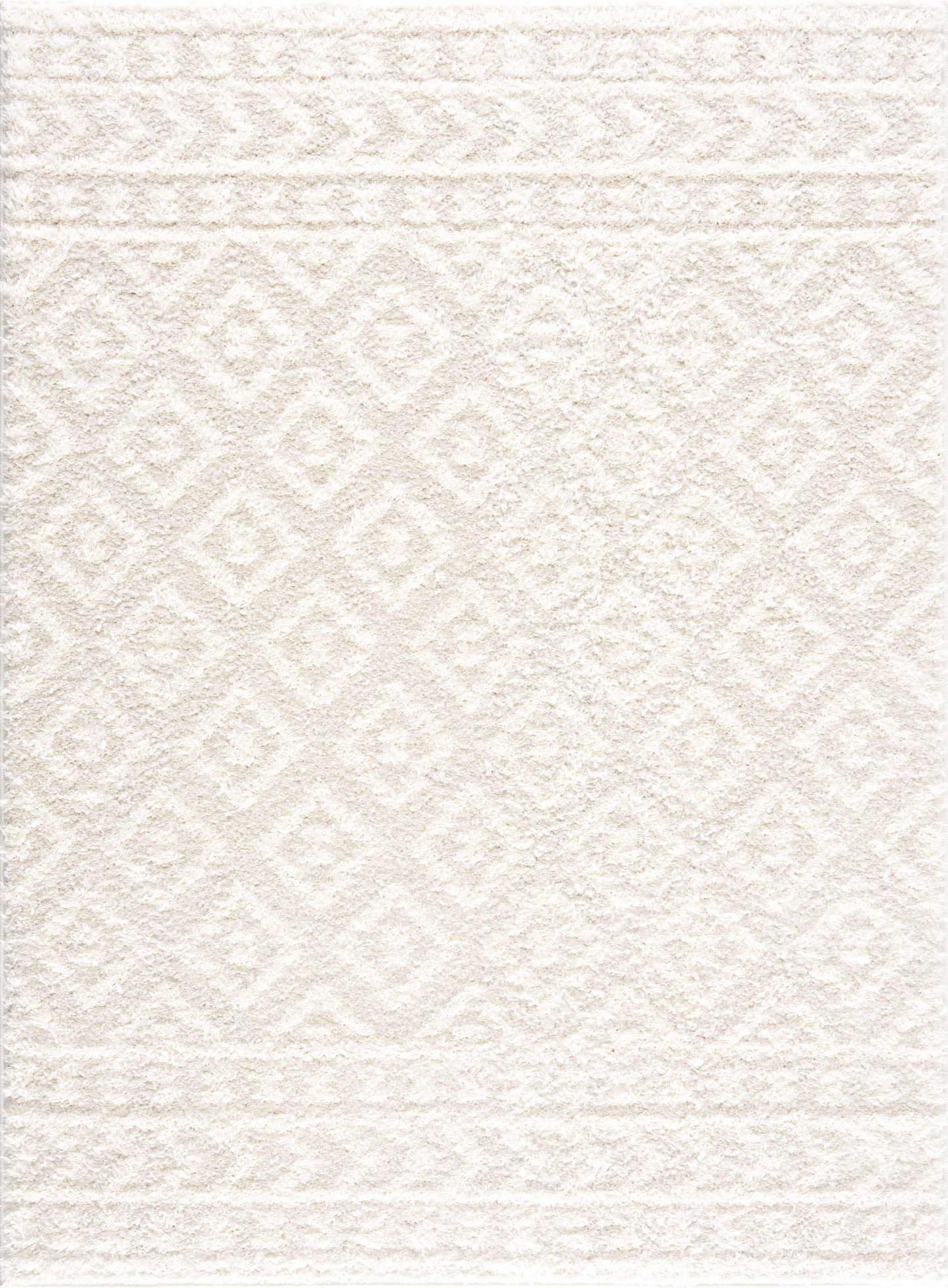 Eivin Cream Diamonds Plush Rug