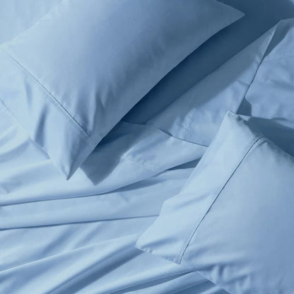 Egyptian Linens Split Top King Sheet Set 650TC Cotton Blend Wrinkle Free - Fitted Sheet With Wings - Quahog Bay Bedding
