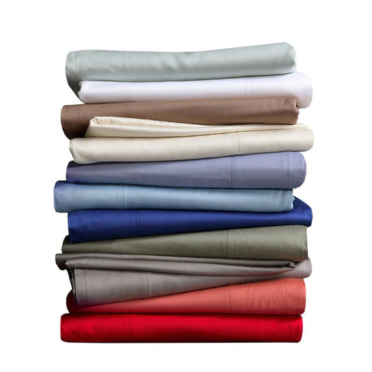 Egyptian Linens Split Top King Sheets  100% Bamboo Viscose Sheet Set - Fitted Sheet With Wings - Quahog Bay Bedding
