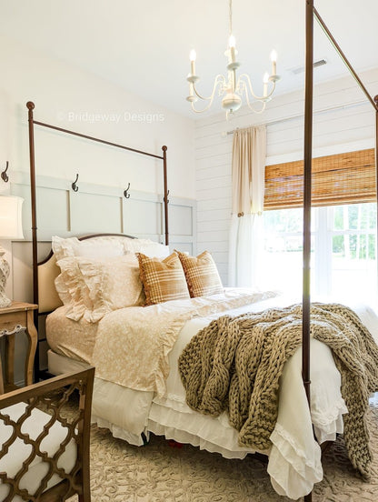 Ella Ruffle Lace 3PC Comforter Set | Coastal Cottage Bedding
