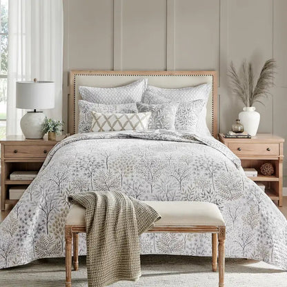 English Forest Leaf Pillow - Quahog Bay Bedding