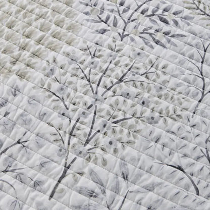 English Forest Quilted Throw - Natural - Quahog Bay Bedding