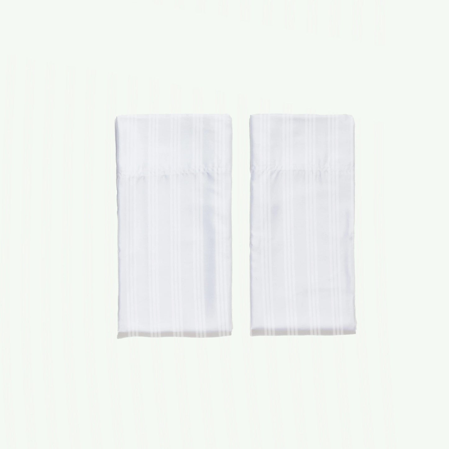 Eucalyptus Pillowcases (2) - Sheets & Giggles #color_white-stripes