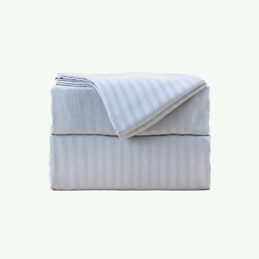 Eucalyptus Sheets - Sheets & Giggles #color_light-gray-stripes