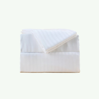 Eucalyptus Sheets - Sheets & Giggles #color_white-stripes