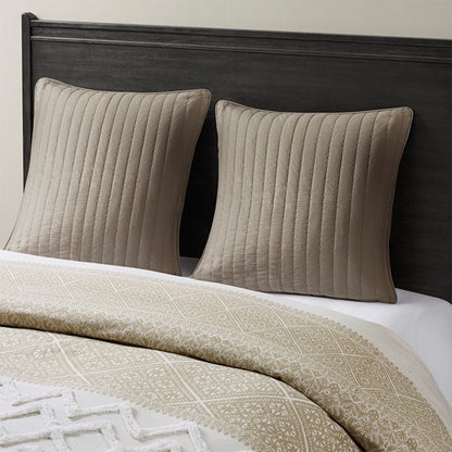 Camila Cotton Quilted Euro Sham - Quahog Bay Bedding