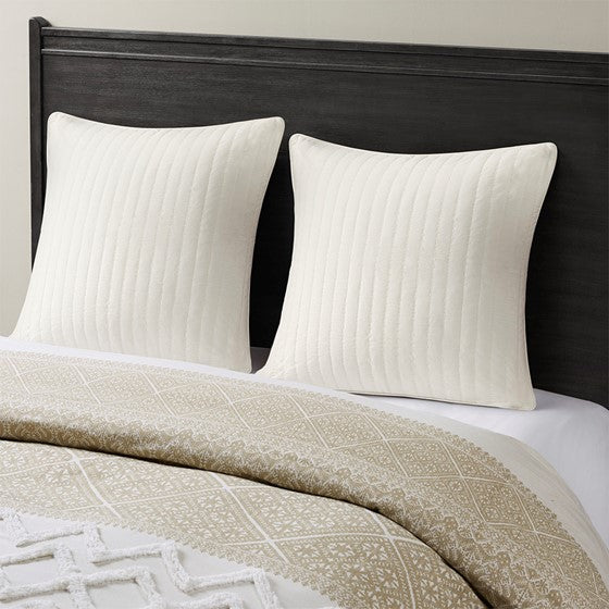 Camila Cotton Quilted Euro Sham - Quahog Bay Bedding