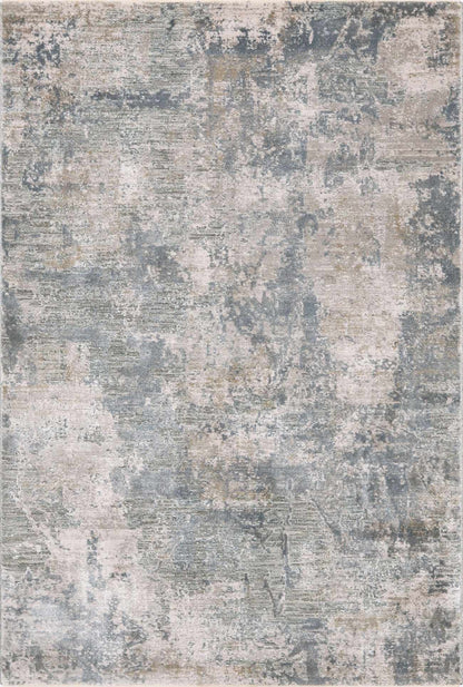 Fallin Gray Abstract Striped Luxe Rug
