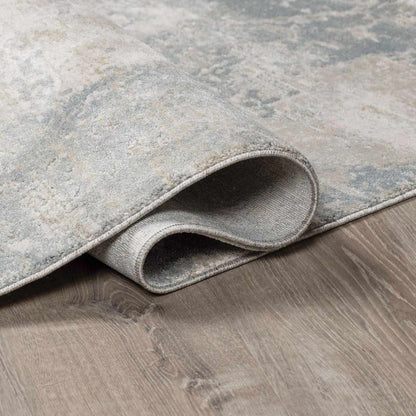 Fallin Gray Abstract Striped Luxe Rug