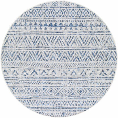 Novato Navy All Over Pattern Performance Rug