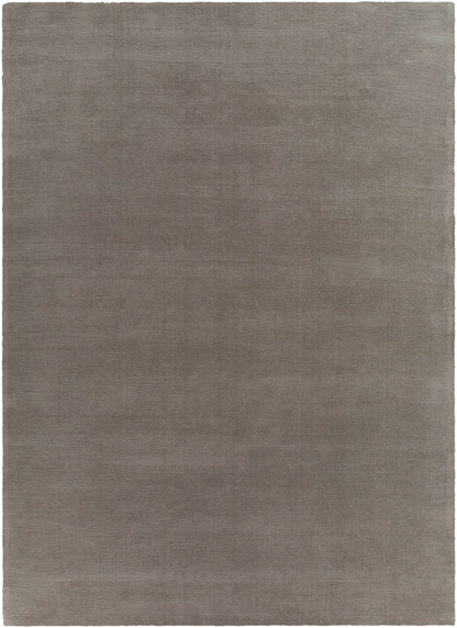 Brockton Solid Gray Wool Rug