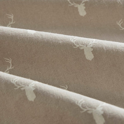 New! Woolrich 100% Cotton Printed Flannel Sheet Set - Stag Head