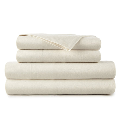 Whisper Organics Organic Cotton Flannel Sheet Set | GOTS Certified