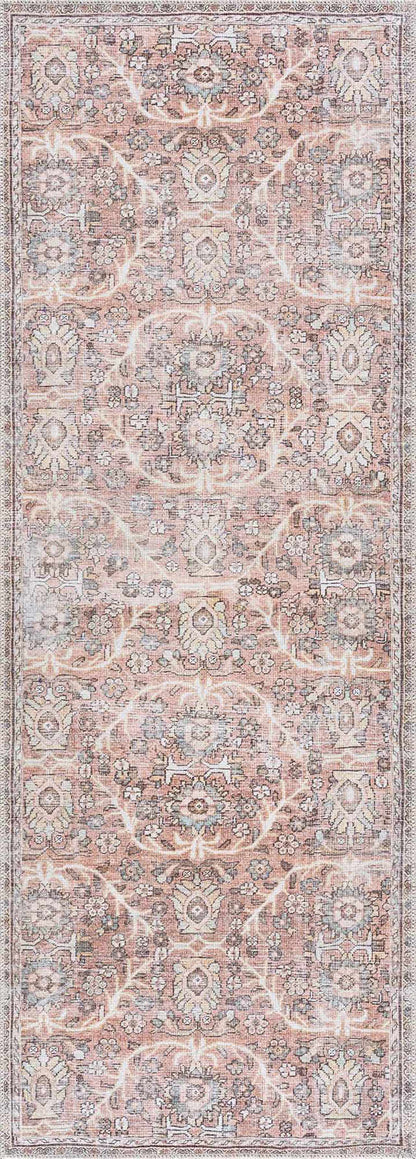 Flat Pile Urpi Red Washable Rug - Clearance - Quahog Bay Bedding