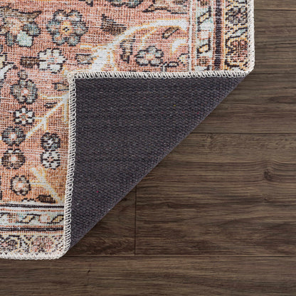 Flat Pile Urpi Red Washable Rug - Clearance - Quahog Bay Bedding