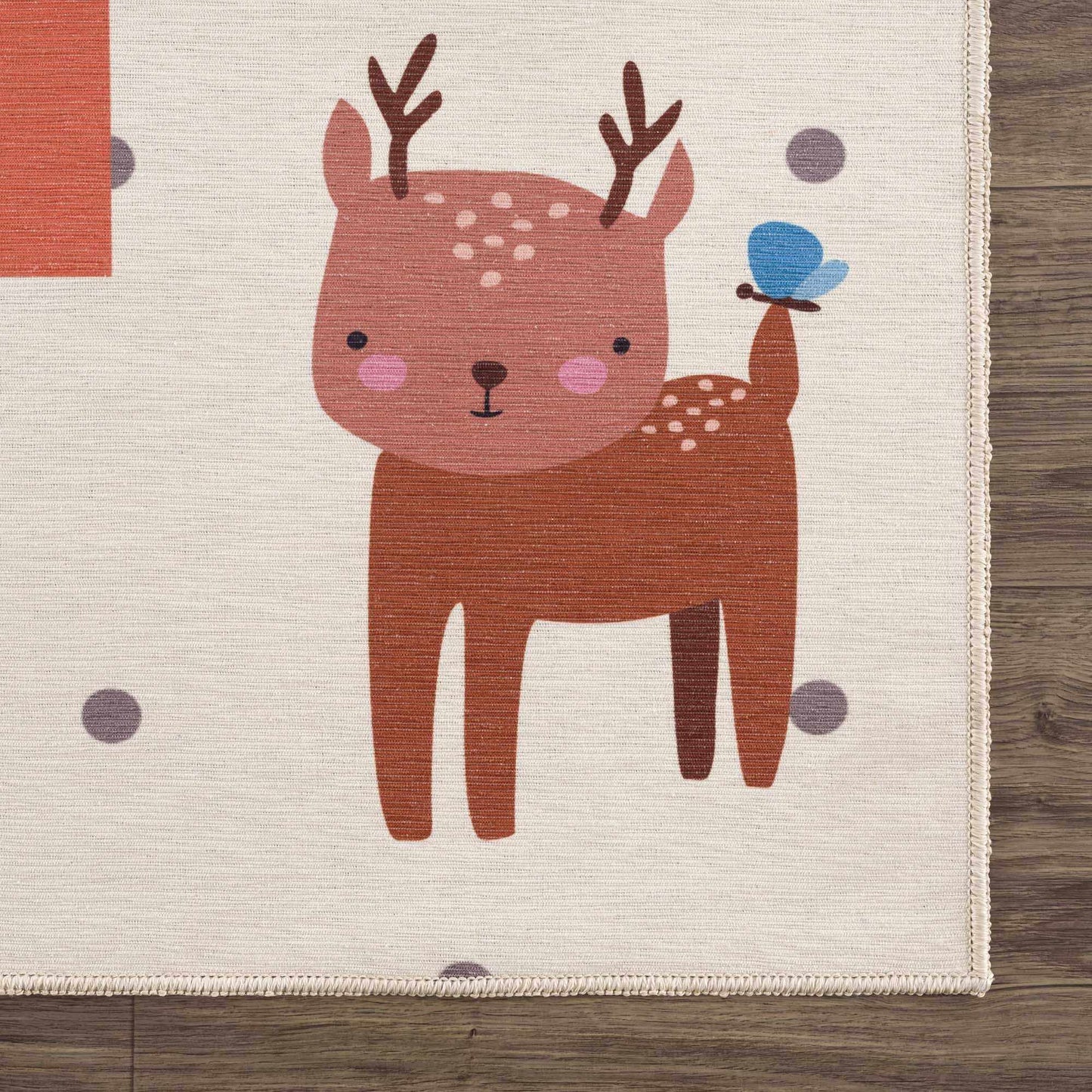 Lundy Colorful Hopscotch Washable Kids Rug