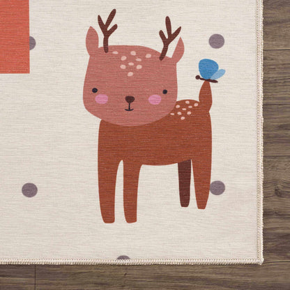 Lundy Colorful Hopscotch Washable Kids Rug