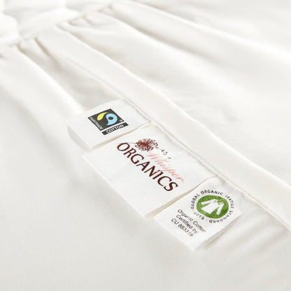 Whisper Organics GOTS-Certified Organic Cotton Quilted Mattress Pad - 17-Inch Deep Pocket