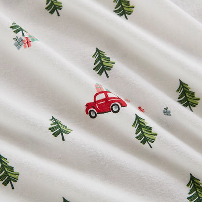 Woolrich 100% Cotton Printed Flannel Sheet Set - Green Tree Tip