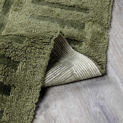 Washable Wool Rug - Green