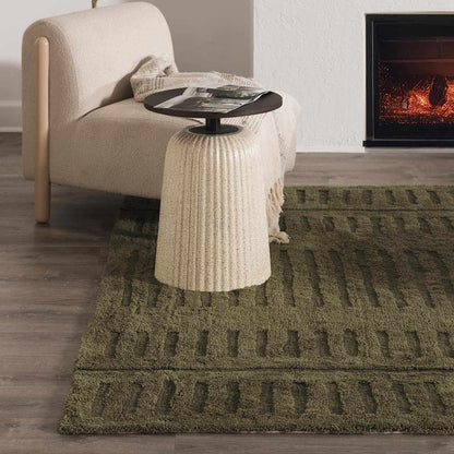 Washable Wool Rug - Green