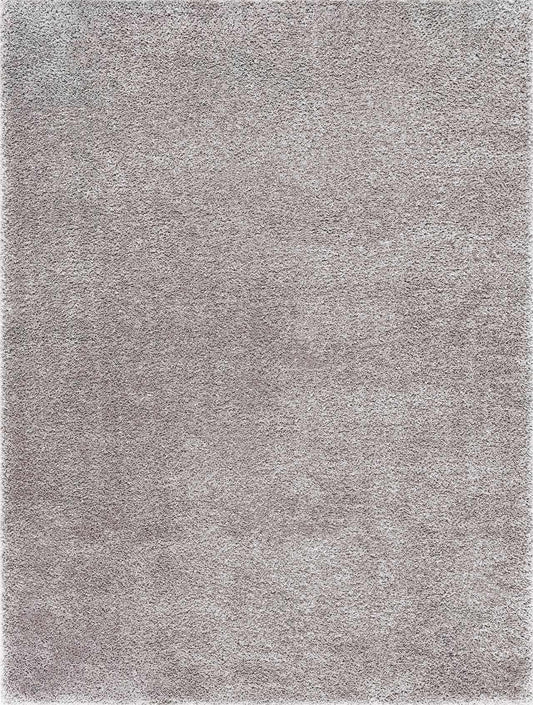 Lunaro Gray Subtle Wavy Abstract Modern Minimalist Polyester Machine Woven Area Rug - Clearance