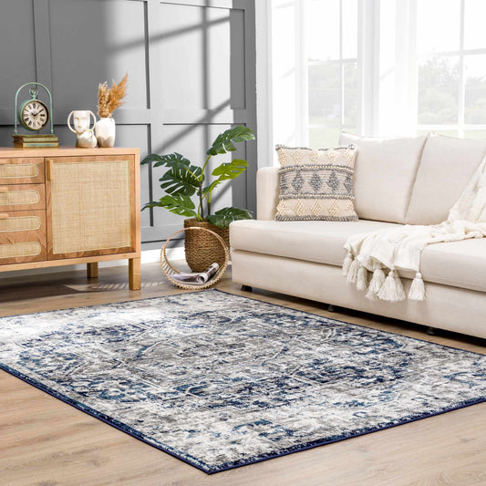 Hauteloom Buenaventura Navy Area Rug - Quahog Bay Bedding