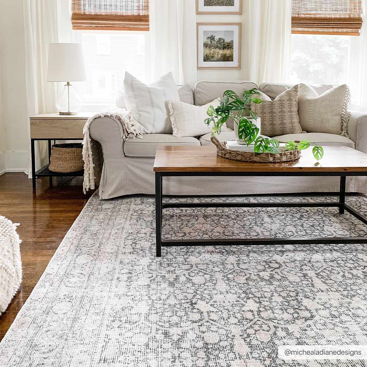 Hedda Vintage Flat Pile Washable Rug