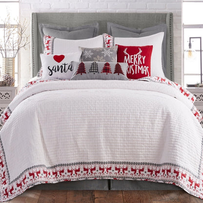Rudolph Christmas Trees Pillow- Christmas Themed Pillows