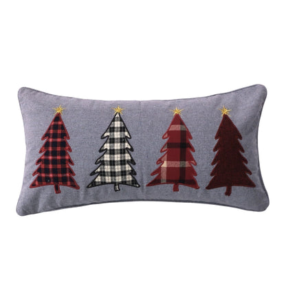 Rudolph Christmas Trees Pillow- Christmas Themed Pillows