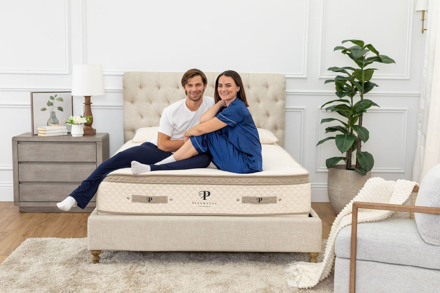 Hybrid Latex Mattress - The Luxury Bliss - American Made - Made in the USA Mattresses - Quahog Bay Bedding