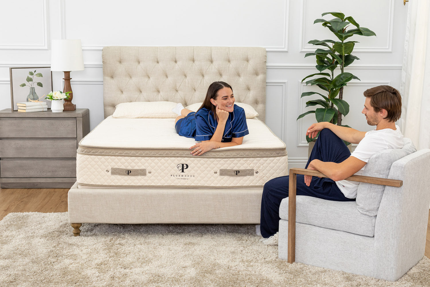 Hybrid Latex Mattress - The Luxury Bliss - American Made - Made in the USA Mattresses - Quahog Bay Bedding