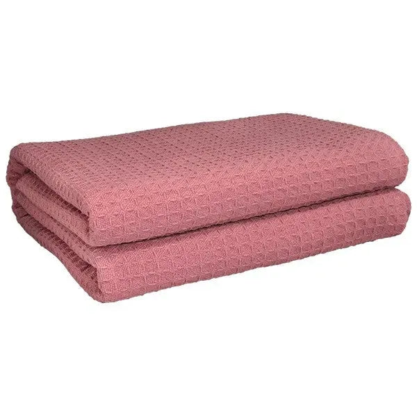 Cotton Herringbone & Honeycomb Weave All Season Blanket 2 PK - Rifz Textiles Inc