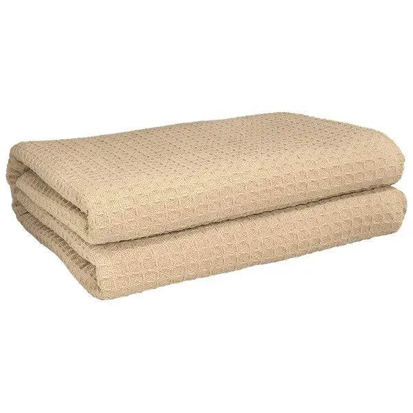 Cotton Herringbone & Honeycomb Weave All Season Blanket 2 PK - Rifz Textiles Inc