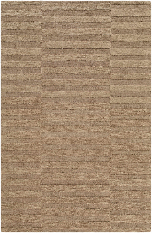 Idaho Broken-Striped Brown Area Rug | Our PNW Home X Livabliss - Quahog Bay Bedding