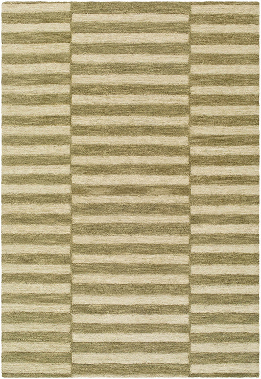Idaho Broken-Striped Green Area Rug | Our PNW Home X Livabliss - Quahog Bay Bedding