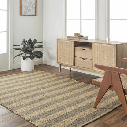 Ilkay Block Stripe Jute Rug - Quahog Bay Bedding