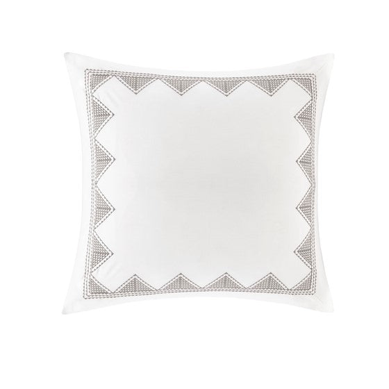 Isla Cotton Embroidered Euro Sham - Quahog Bay Bedding