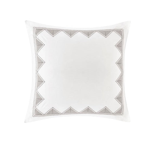 Isla Cotton Embroidered Euro Sham - Quahog Bay Bedding